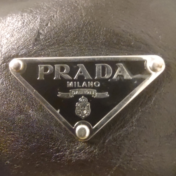 Prada Authentic  Leather Shoulder Bag - Picture 8 of 16
